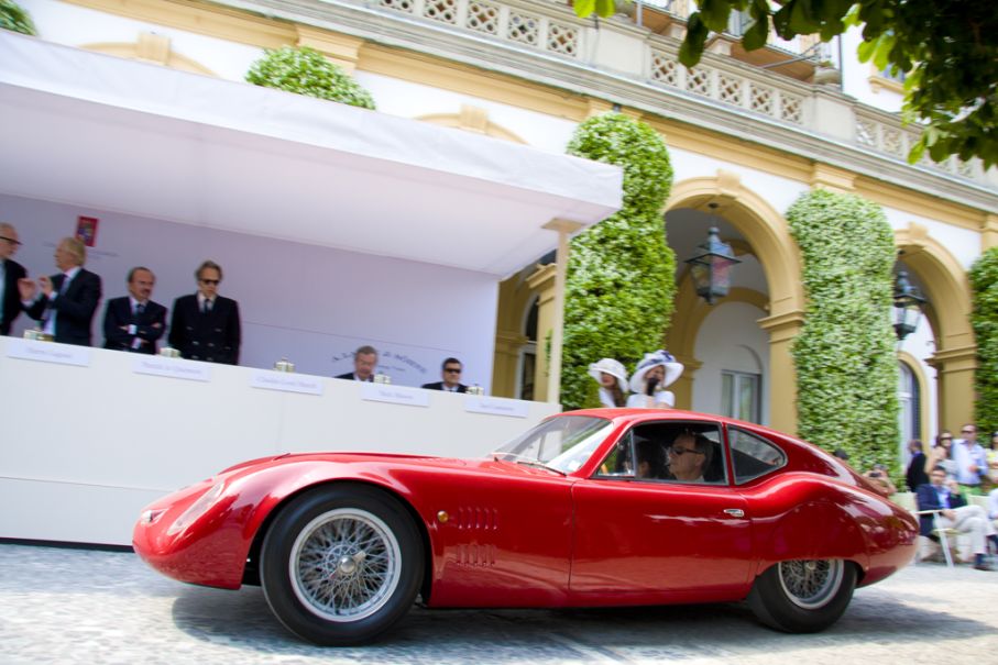 O.S.C.A.-Fratelli Maserati 1600 SP 1963 gnistrade fint i klassen ”Little Jewels”.