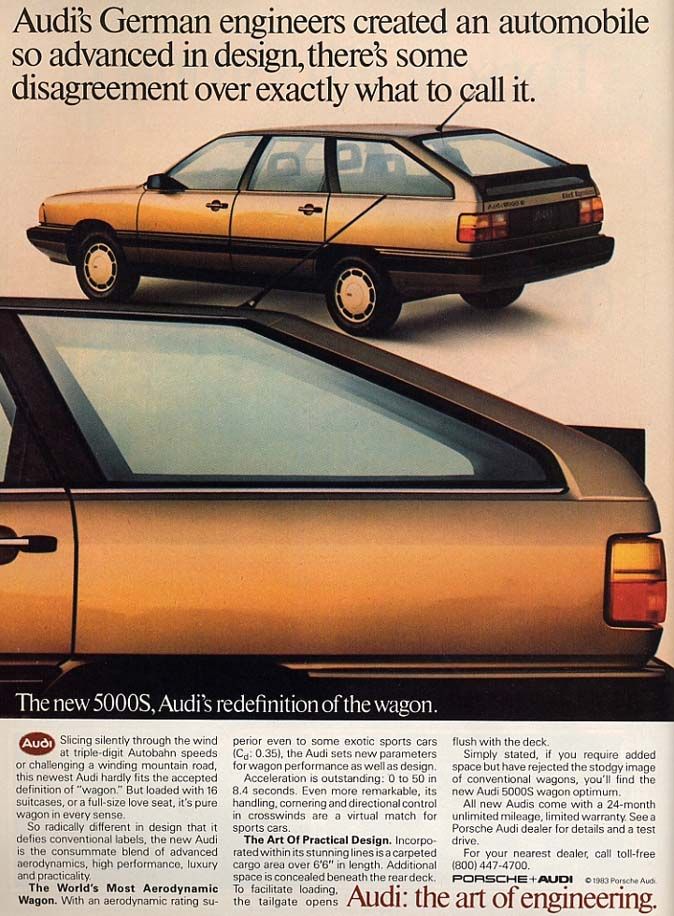 Audi 200 fick heta 5000 i Amerika, var också en dyr bil, men såldes i princip fullutrustad.