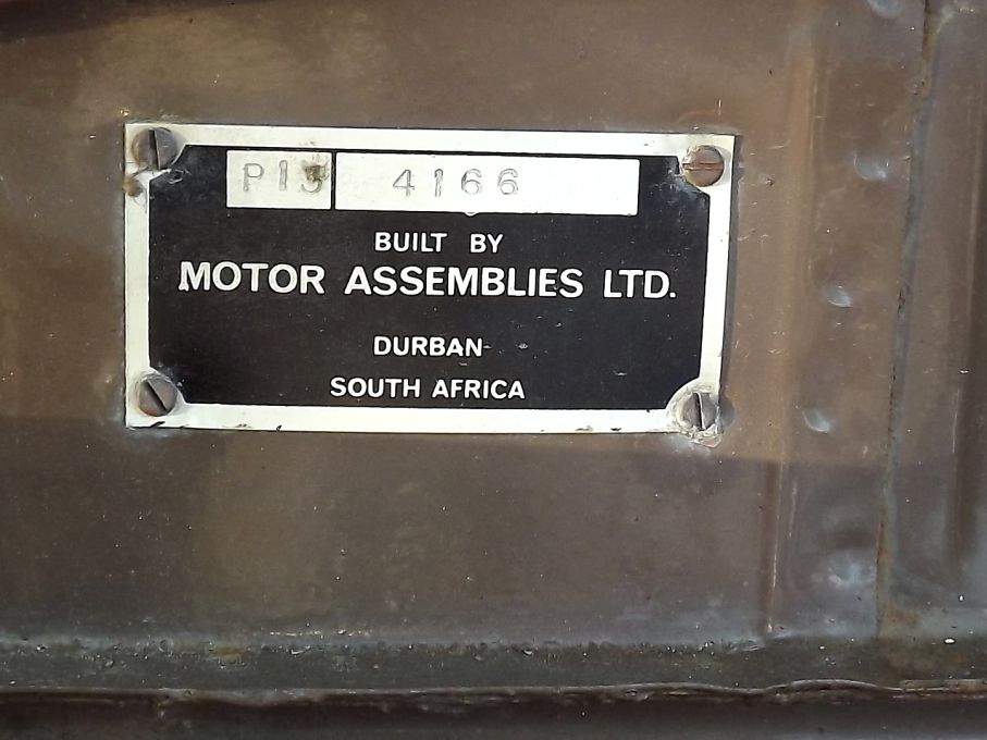 För det sattes samman en liten serie, troligen knappa 200 bilar av Motor Assemblies LTD i Durban, Sydafrika 1970. Dessa sattes ihop hösten 1970,efter det att produktionen upphört hemmavid.