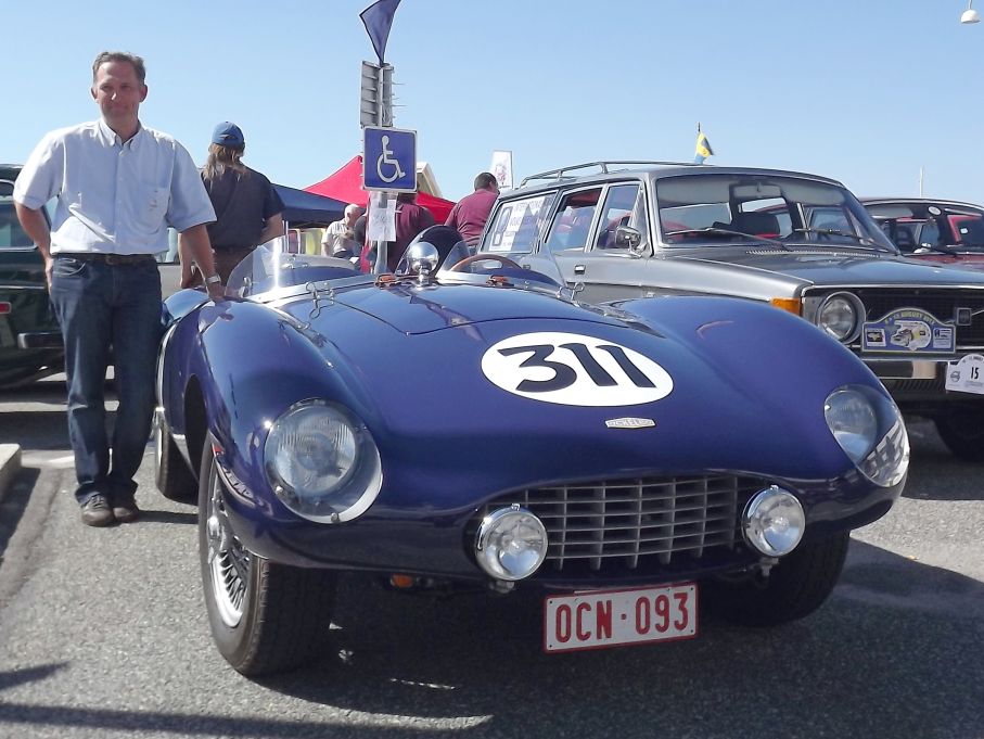 En annan bil med Volvoanknytning som drog till sig uppmärksamhet var belgaren Stoffel Müllers nyrenoverade Ockelbo roadster med Volvomotor.
