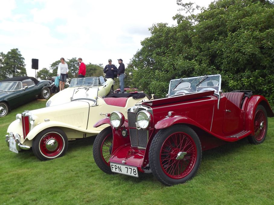 Mera MG, J2 Midget 1933, och TD 1953