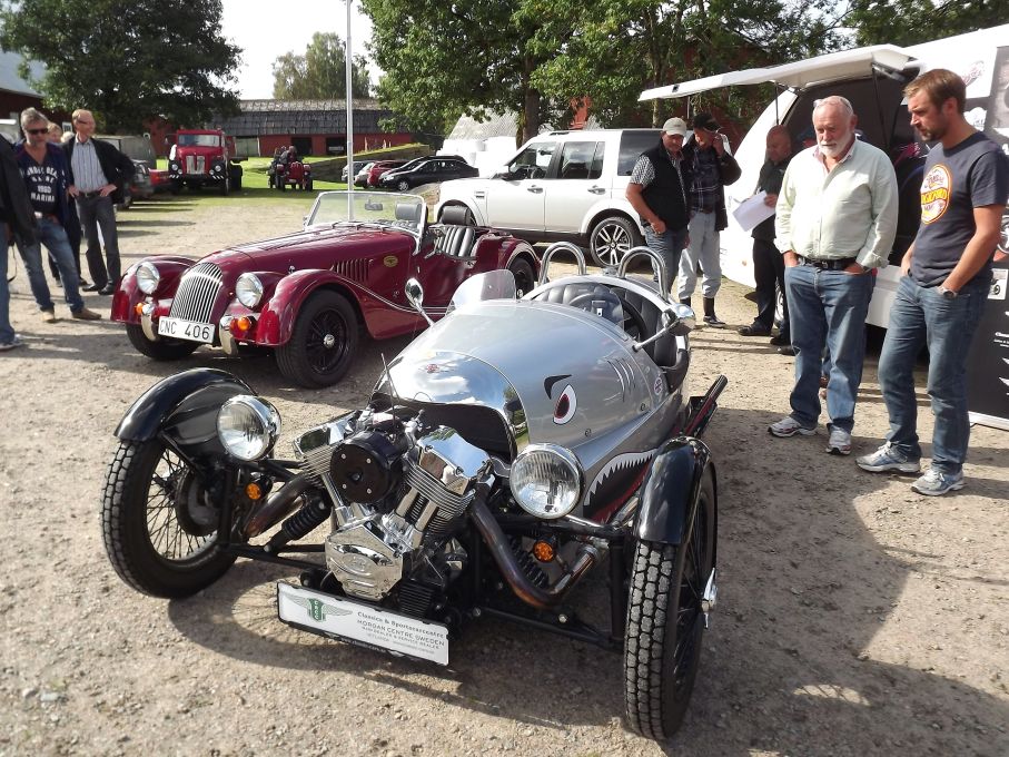 Classic & Sportscar Centre visade upp Morgans nya värstingar, Three wheelern och +4 Sports.