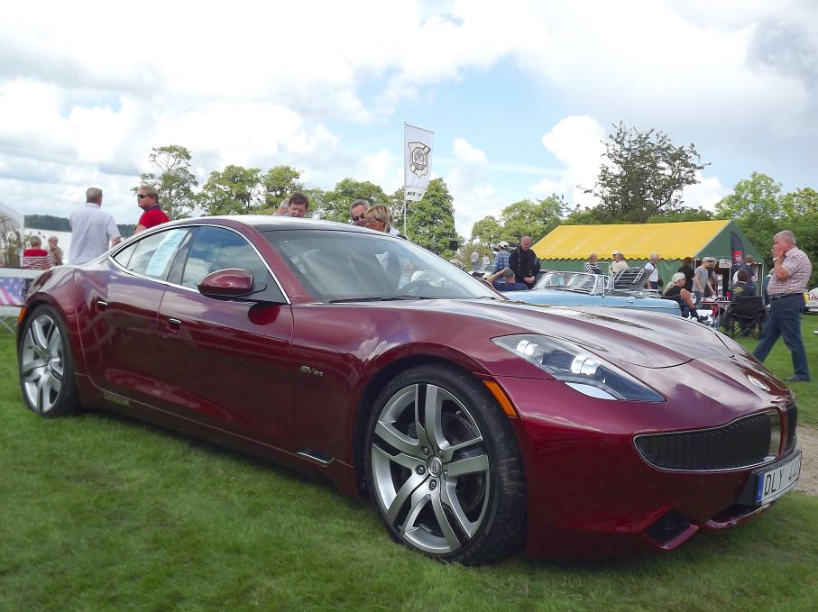 En annan nyhet som visades upp var den extrema Fisker Karma, elhybrid i lyxklass med fräck design.