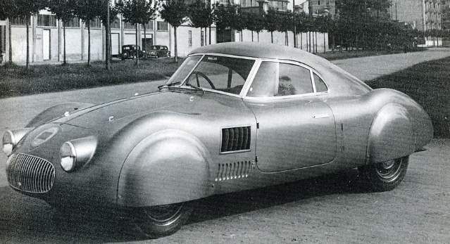 Aerodinamica, strömlinjeexperiment från Pininfarina med arbetsnamnet PF602, 1937