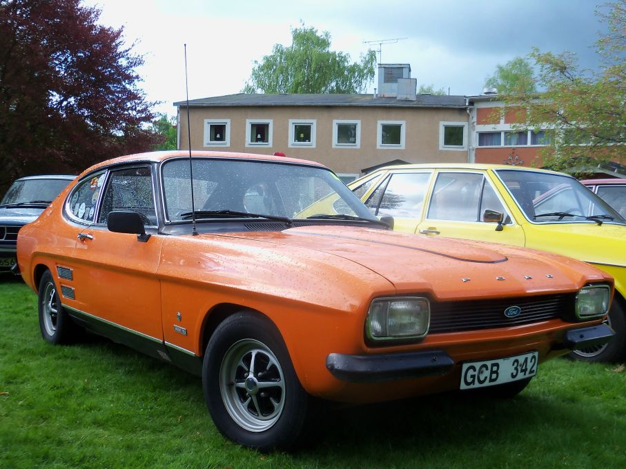 Ford Capri sågs en hel del av på Träffpunkt 70, här värstingen 3000GT med V6 på 140 hästar.