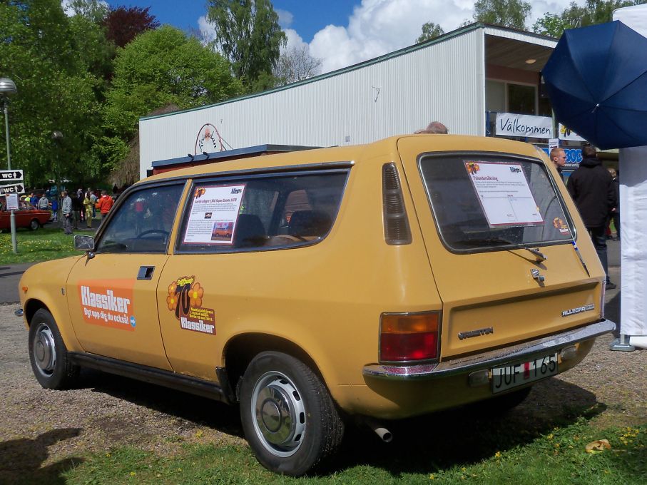 Klassikers egen Austin Allegro som panikköptes inför evenemaget och kom att få bli föremål för en vetenskaplig estetisk studie på plats, är Allegro ful eller vacker egentligen?