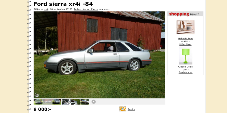 När en spoiler inte är nog - Ford Sierra XR4i!