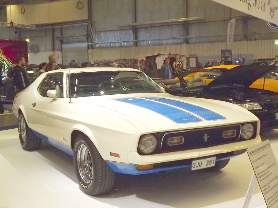 Här en ovanlig Mustang Sprint från 1972