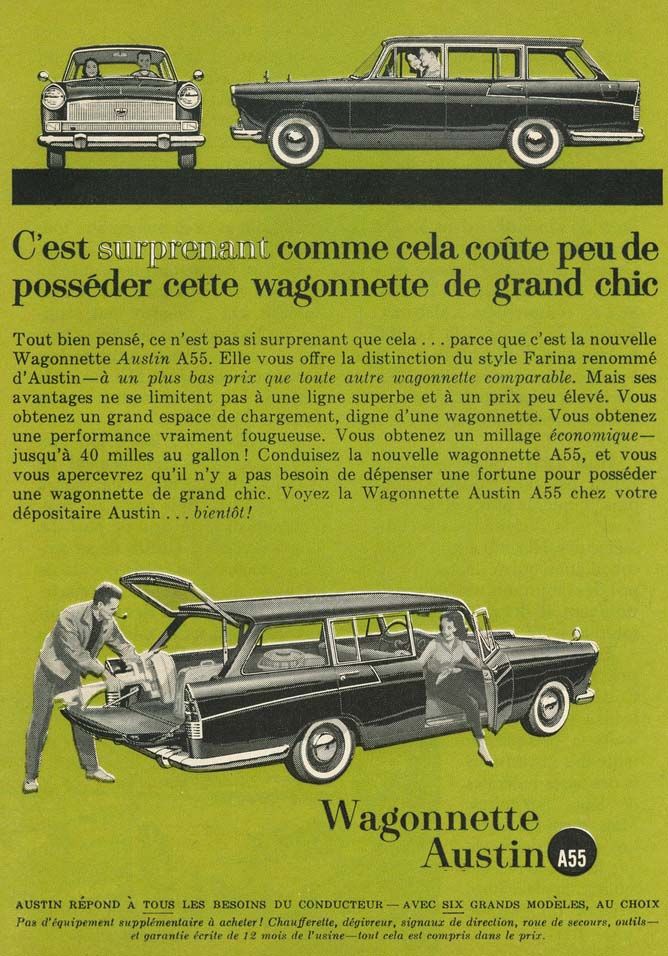 Austin A55 kombi för Kanada 1961