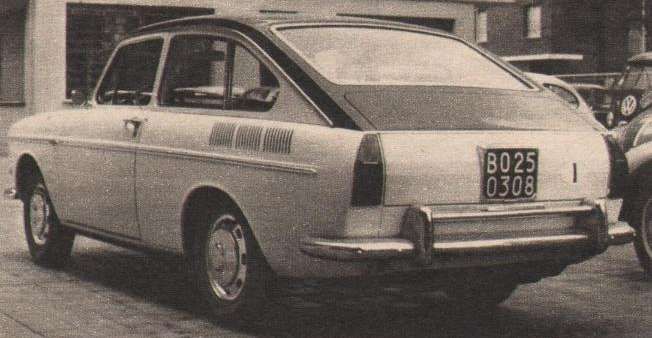 Historien bakom båda dessa är lite oklar, 1968 gjorde man den här modifierade fastback 1600TL-bilen åt Volkswagen på prov.