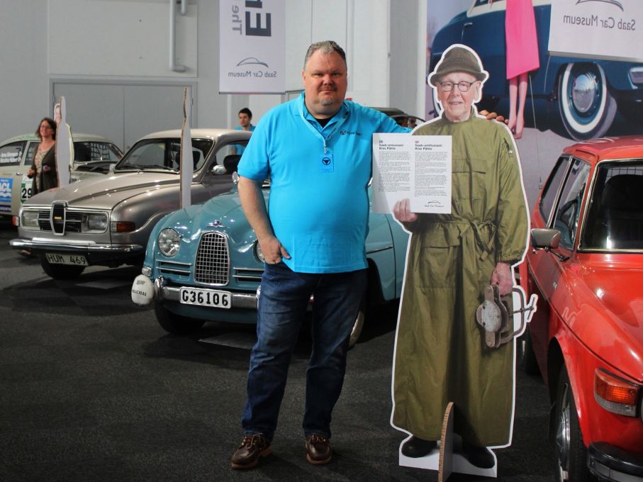 Spindeln i nätet för hela Saabfestivalen, och motorn i Saabmuseet, Peter Bäckström.