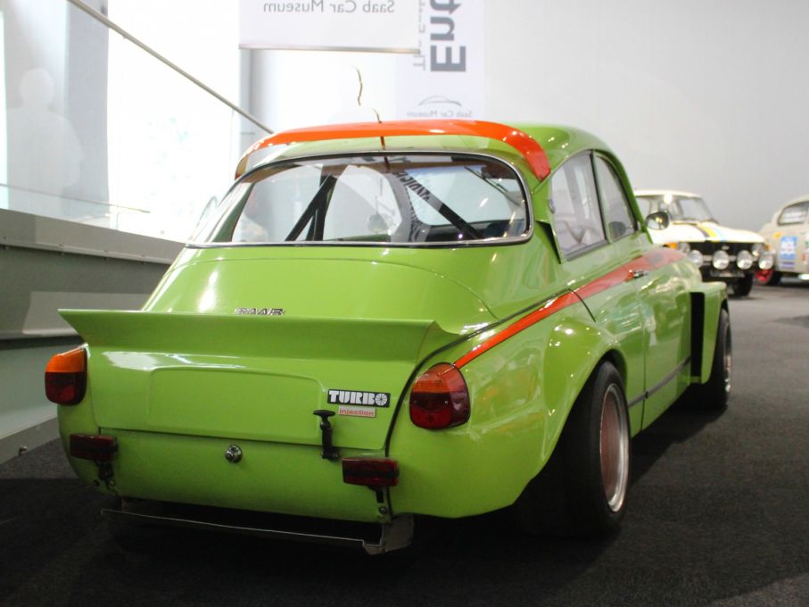 Museet har också fått en entusiathörna, här står Åke Zachrissons V4 rallycrossbil, så som den såg ut den tävlades med sist, 1978
