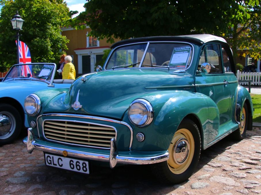 Morris Minor utan tak hette tourer, den här från 1955.