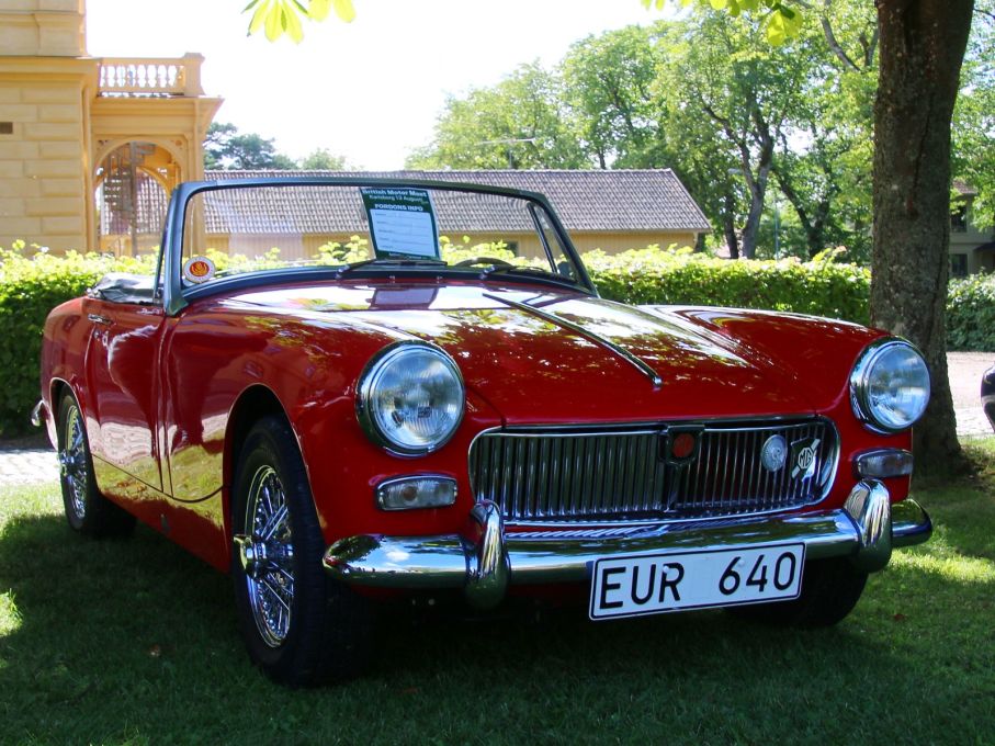 Om man tyckte MGB var för stor fanns alltid MG Midget, även kallad Spridget då den även såldes som Austin-Healey Sprite.