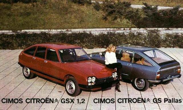 Cimos gjorde även andra Citroënmodeller, såsom 2CV, Acadiane, DS, CX och GS. Härifrån kom även mopderna med namnet Tomos