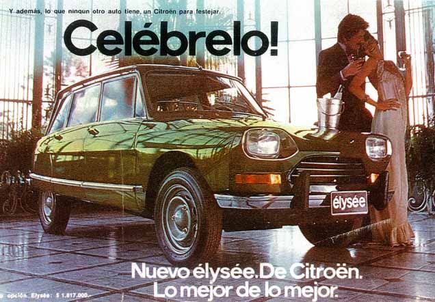 Vi känner den som Citroën Ami, men i Argentina kallades den Elysée, 1978.