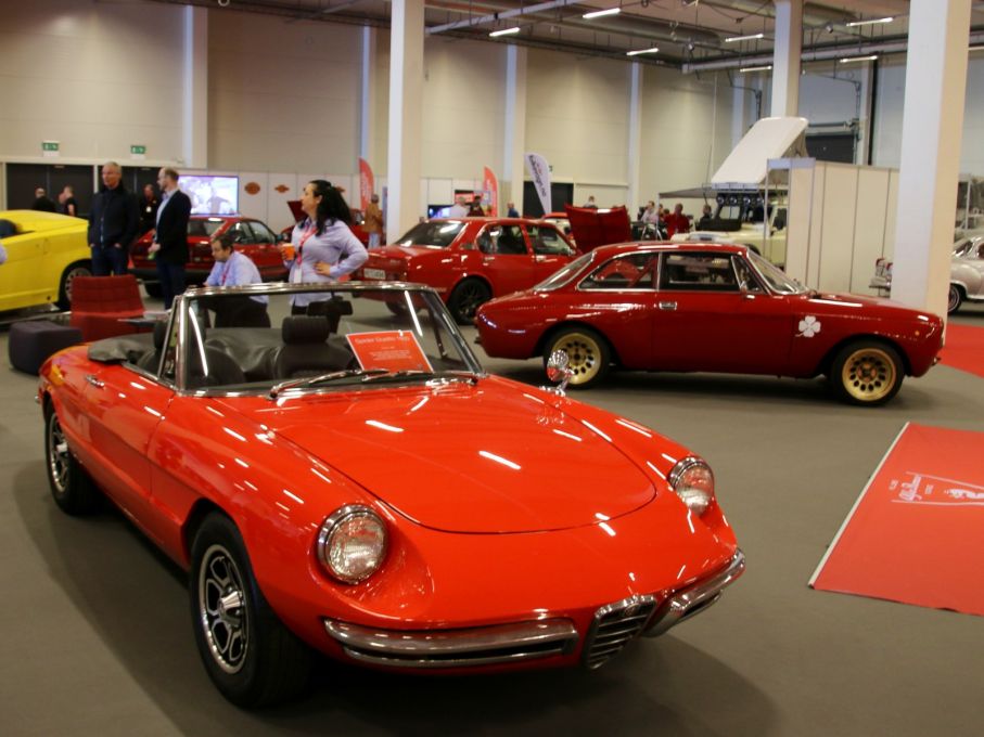 Alfa Romeoklubben visade också upp en hel del fina bilar.